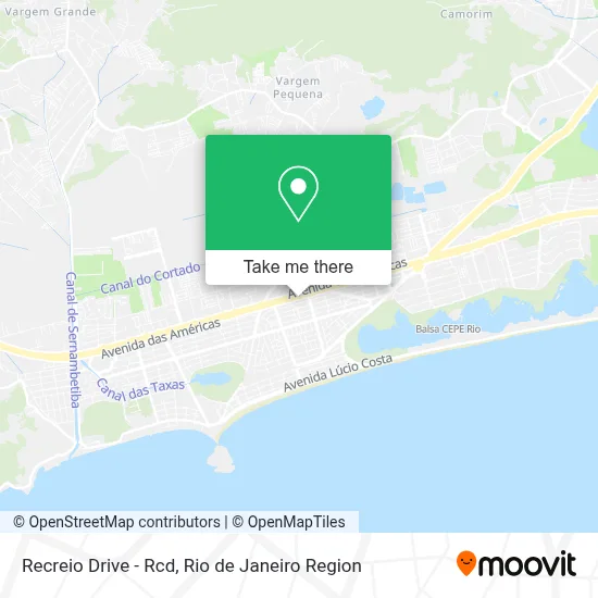 Recreio Drive - Rcd map