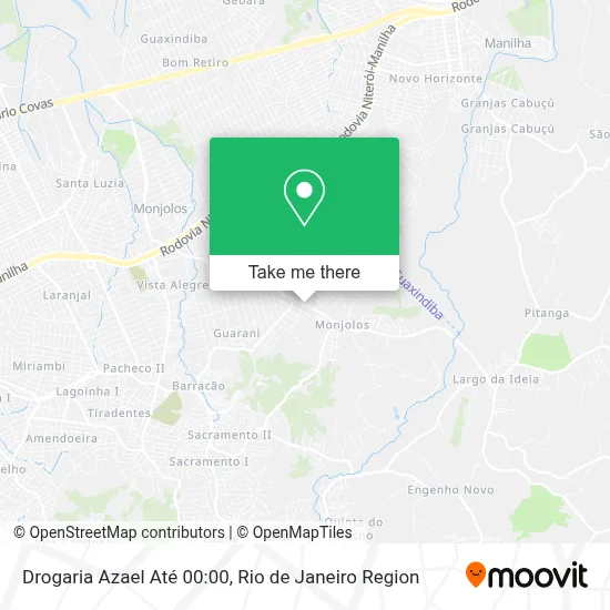 Drogaria Azael Até 00:00 map