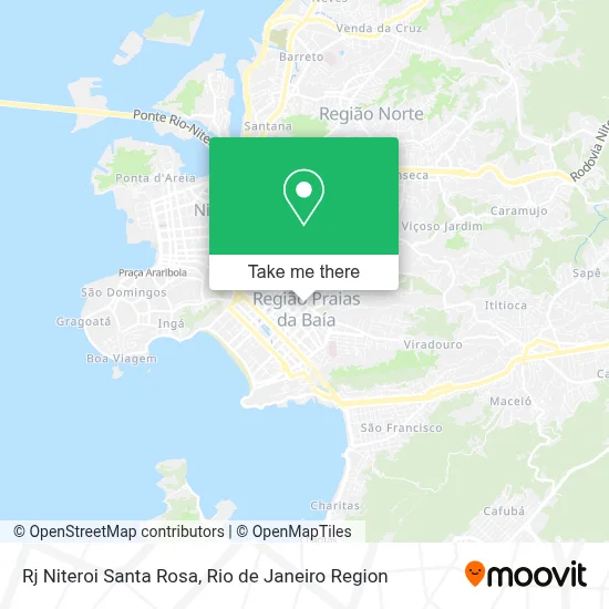 Rj Niteroi Santa Rosa map