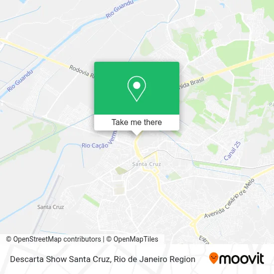 Descarta Show Santa Cruz map