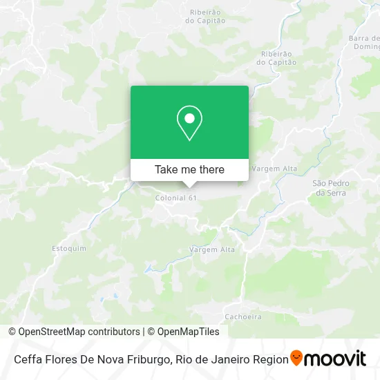 Ceffa Flores De Nova Friburgo map
