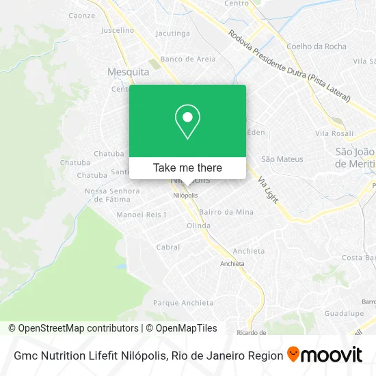 Gmc Nutrition Lifefit Nilópolis map