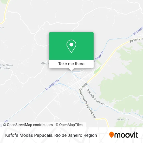 Kafofa Modas Papucaia map