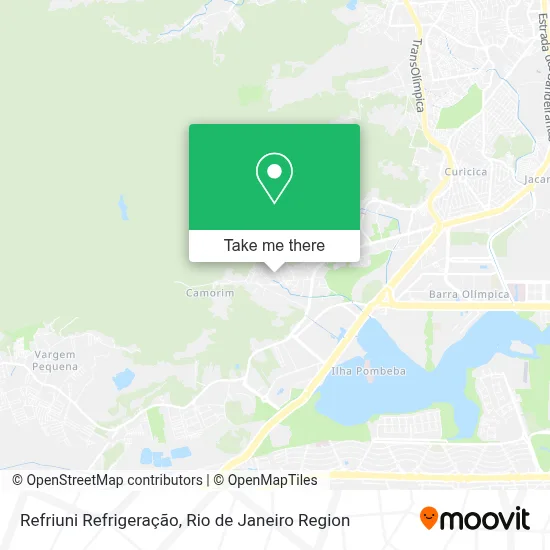 Refriuni Refrigeração map