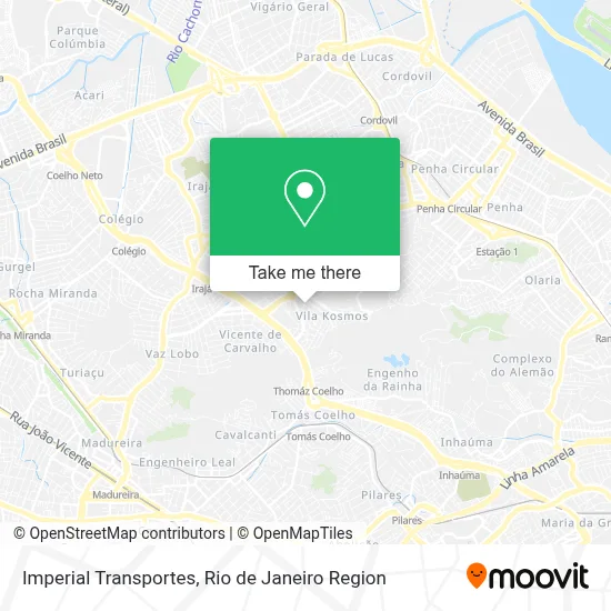 Imperial Transportes map