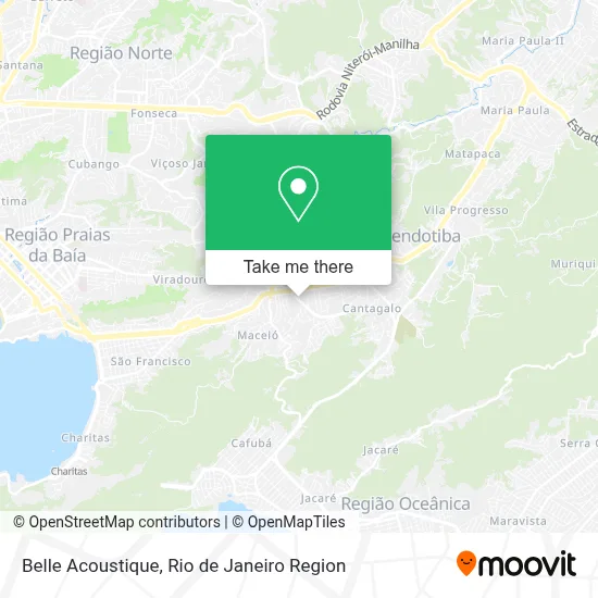 Belle Acoustique map