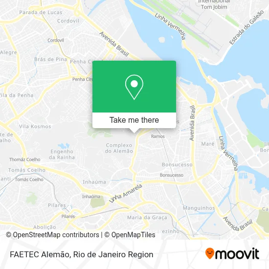 FAETEC Alemão map