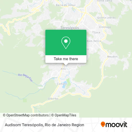 Audisom Teresópolis map