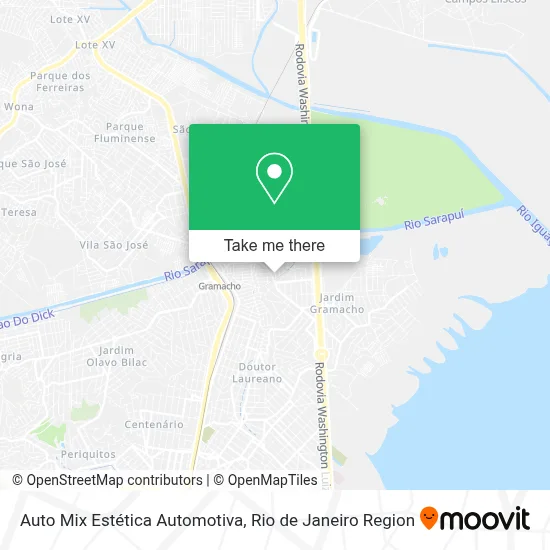 Auto Mix Estética Automotiva map