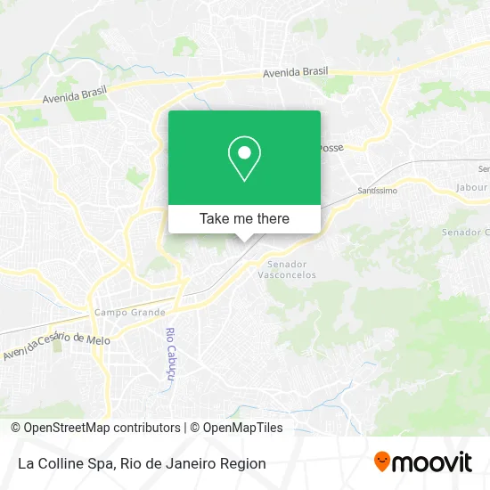 La Colline Spa map