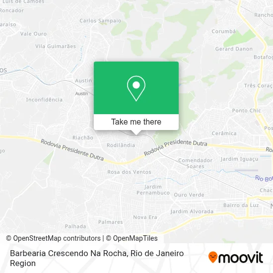 Barbearia Crescendo Na Rocha map