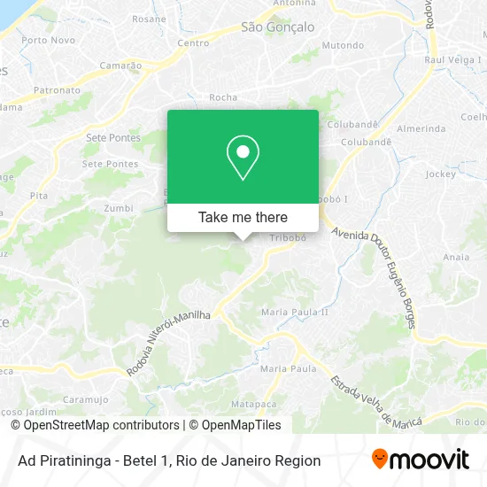 Ad Piratininga - Betel 1 map