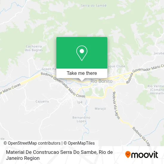 Material De Construcao Serra Do Sambe map