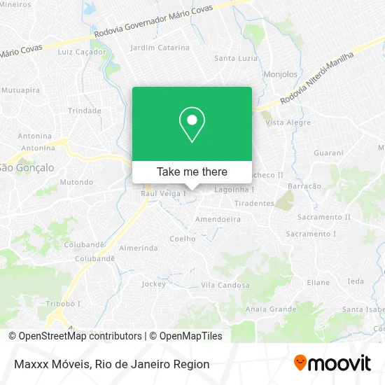 Maxxx Móveis map