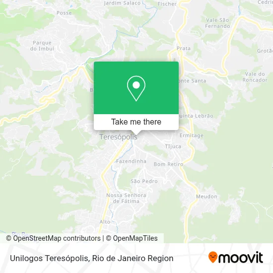 Unilogos Teresópolis map