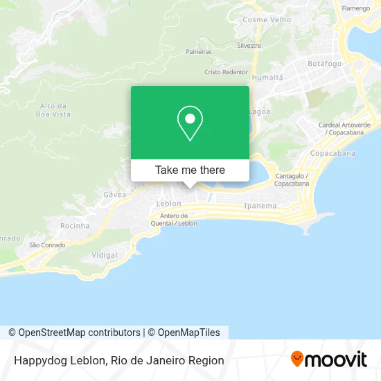Happydog Leblon map