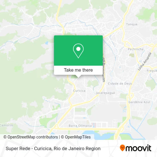 Super Rede - Curicica map
