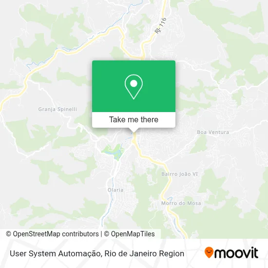 User System Automação map