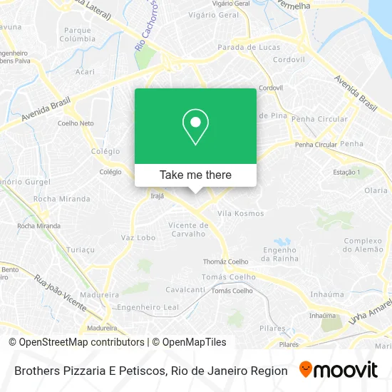 Brothers Pizzaria E Petiscos map