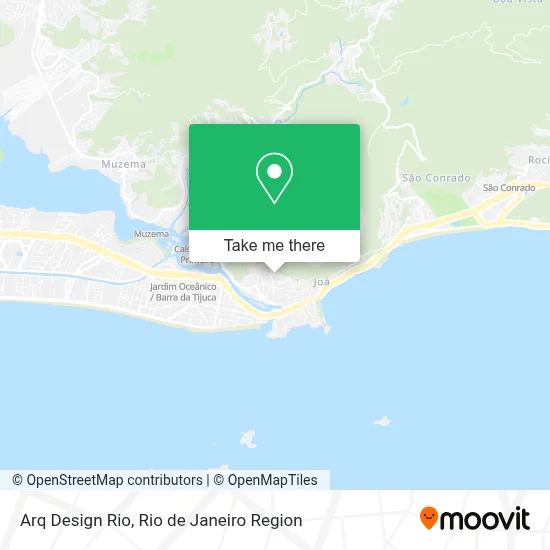 Arq Design Rio map