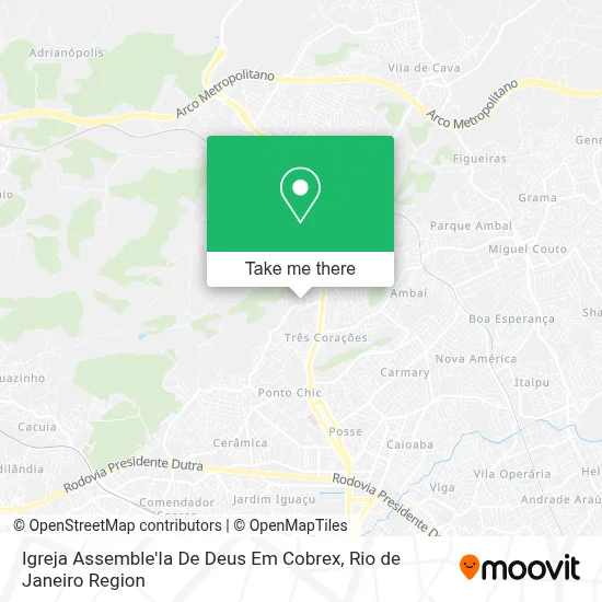 Igreja Assemble'Ia De Deus Em Cobrex map