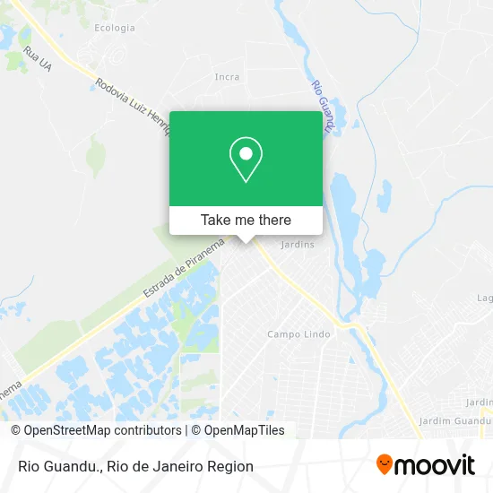 Rio Guandu. map