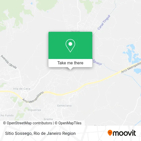 Sítio Sossego map