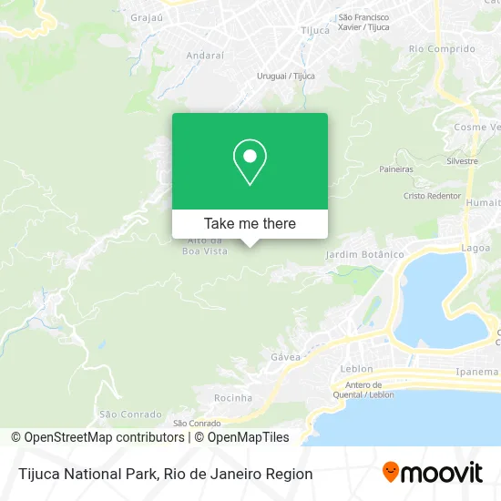 Tijuca National Park map