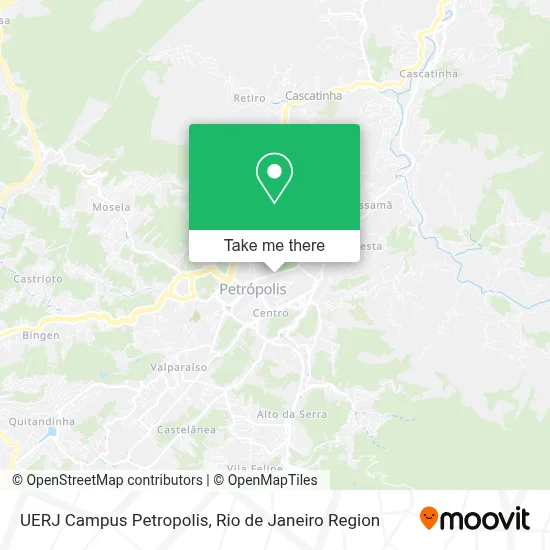 UERJ Campus Petropolis map