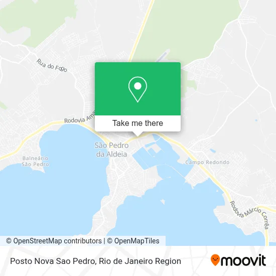 Posto Nova Sao Pedro map
