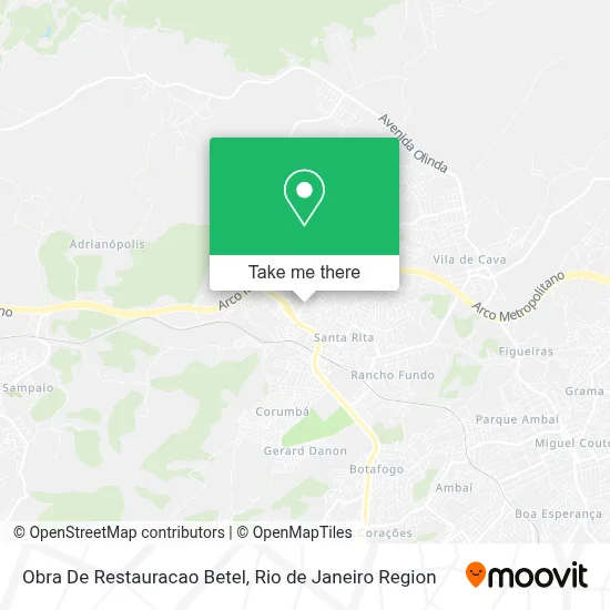 Obra De Restauracao Betel map