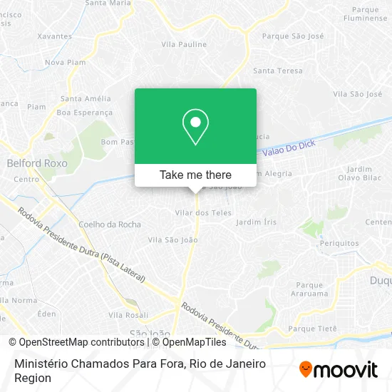 Ministério Chamados Para Fora map