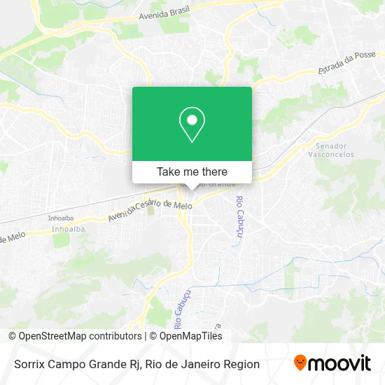 Sorrix Campo Grande Rj map