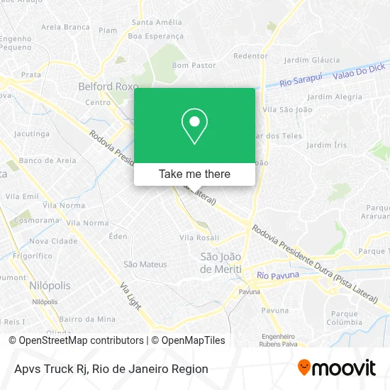 Apvs Truck Rj map