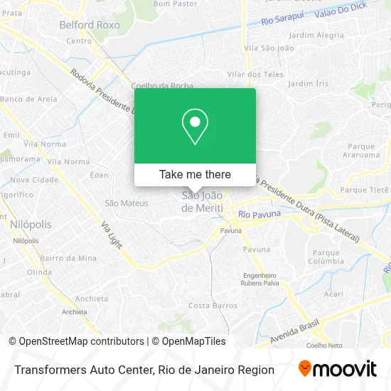 Transformers Auto Center map