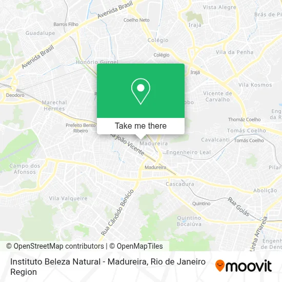 Instituto Beleza Natural - Madureira map