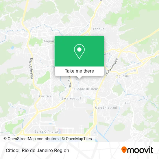 Citicol map