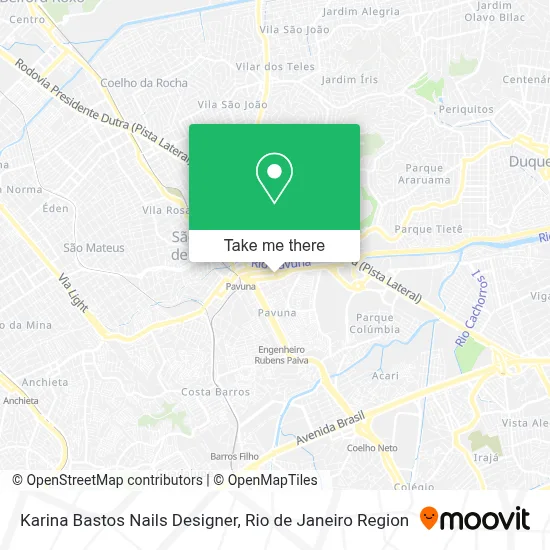 Karina Bastos Nails Designer map