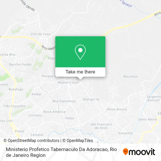 Ministerio Profetico Tabernaculo Da Adoracao map