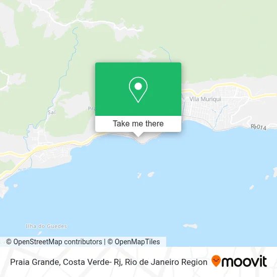 Praia Grande, Costa Verde- Rj map