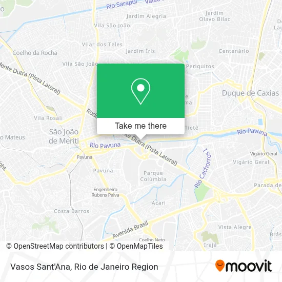 Vasos Sant'Ana map