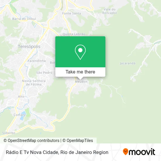Rádio E Tv Nova Cidade map