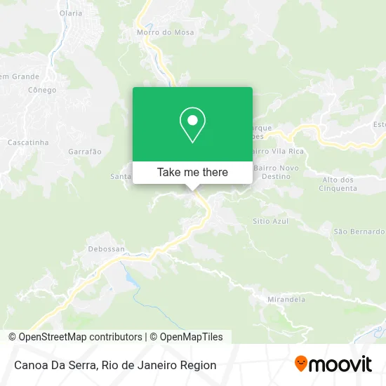 Canoa Da Serra map