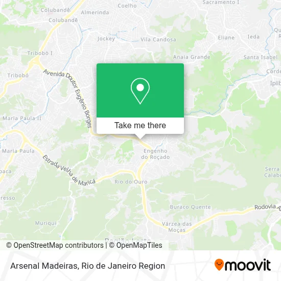 Arsenal Madeiras map