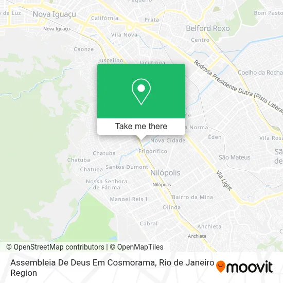 Assembleia De Deus Em Cosmorama map