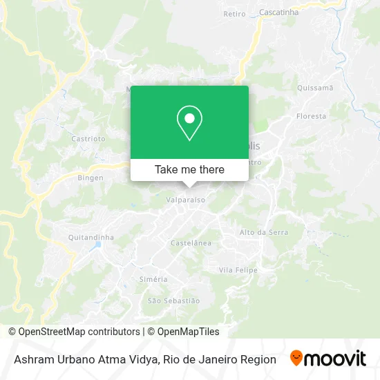Ashram Urbano Atma Vidya map