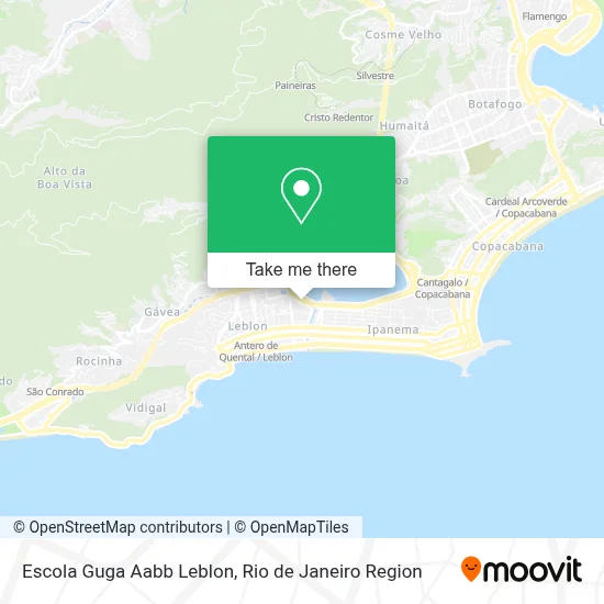 Escola Guga Aabb Leblon map