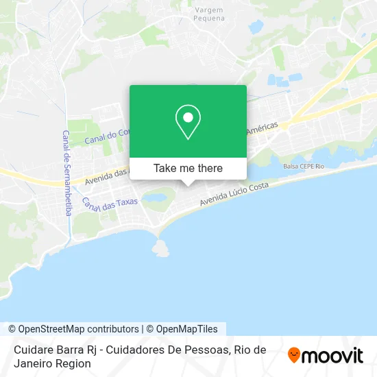 Cuidare Barra Rj - Cuidadores De Pessoas map