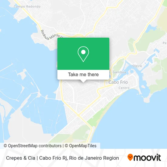 Crepes & Cia | Cabo Frio Rj map