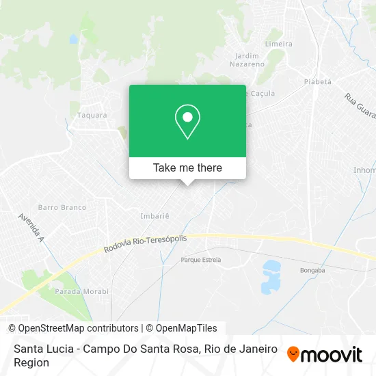 Santa Lucia - Campo Do Santa Rosa map